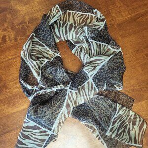 Chico’s ~ Animal Print Scarf/Wrap ~ NWOT